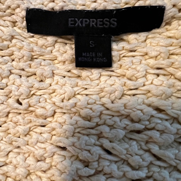 Express Women’s Bulky-Knit Yellow Sweater - Size S - Picture 8 of 9